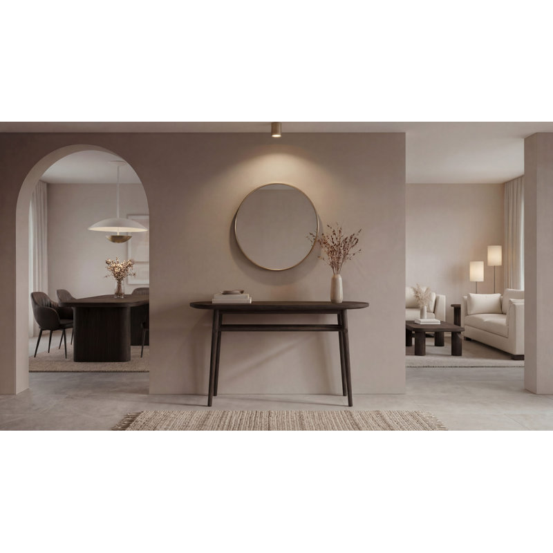 55.12'' W Console Table, Brown