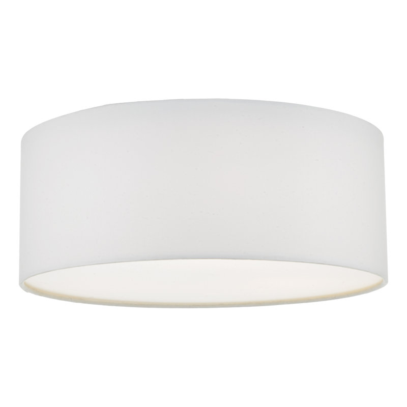 Ansonia Fabric Flush Mount, Ivory