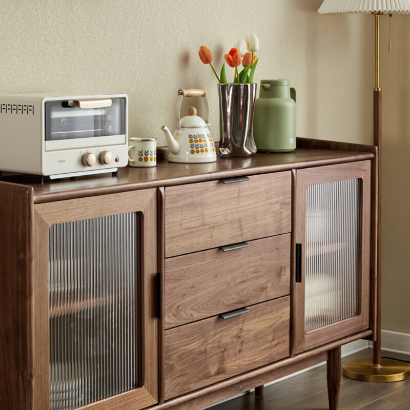 Modern Simple And Retro Sideboard, 34.65" H x 55.12" W x 15.75" D