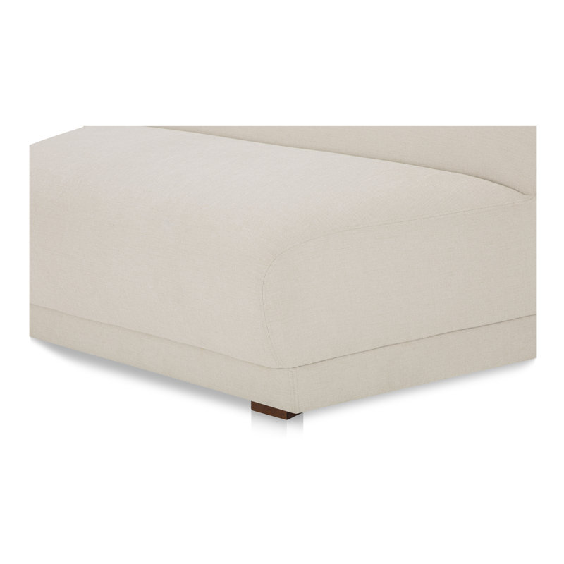 Fauteuil de chambre Maynes, Mélange de polyester blanc