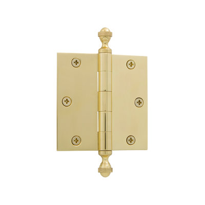 3.5'' x 3.5'' Brass Butt Bearing Hinge