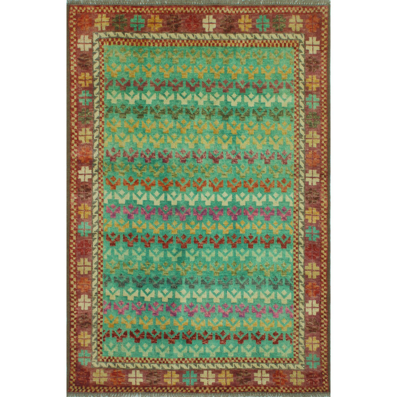 Tapis turquoise Balochi Musleh