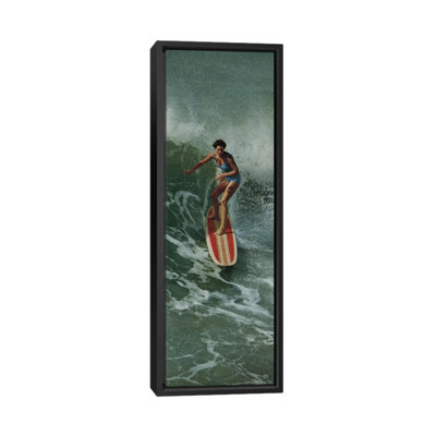 « fille surfing », impression sur toile
