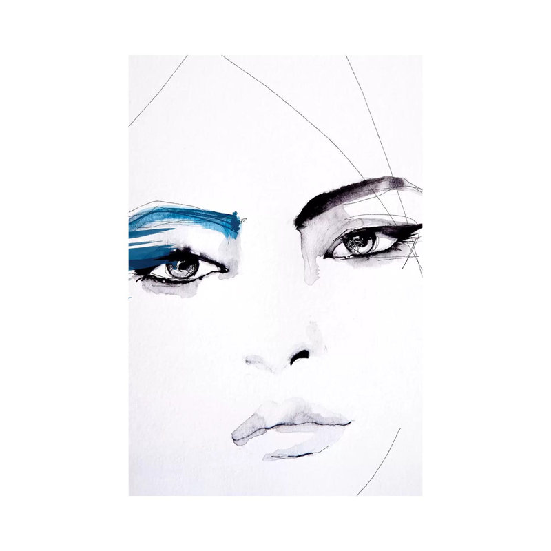 Untitled 1 Piece Painting on Canvas, 30.48 cm H x 45.72 cm W, Wrapped Canvas