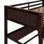 Lit mezzanine simple en bois avec tiroirs