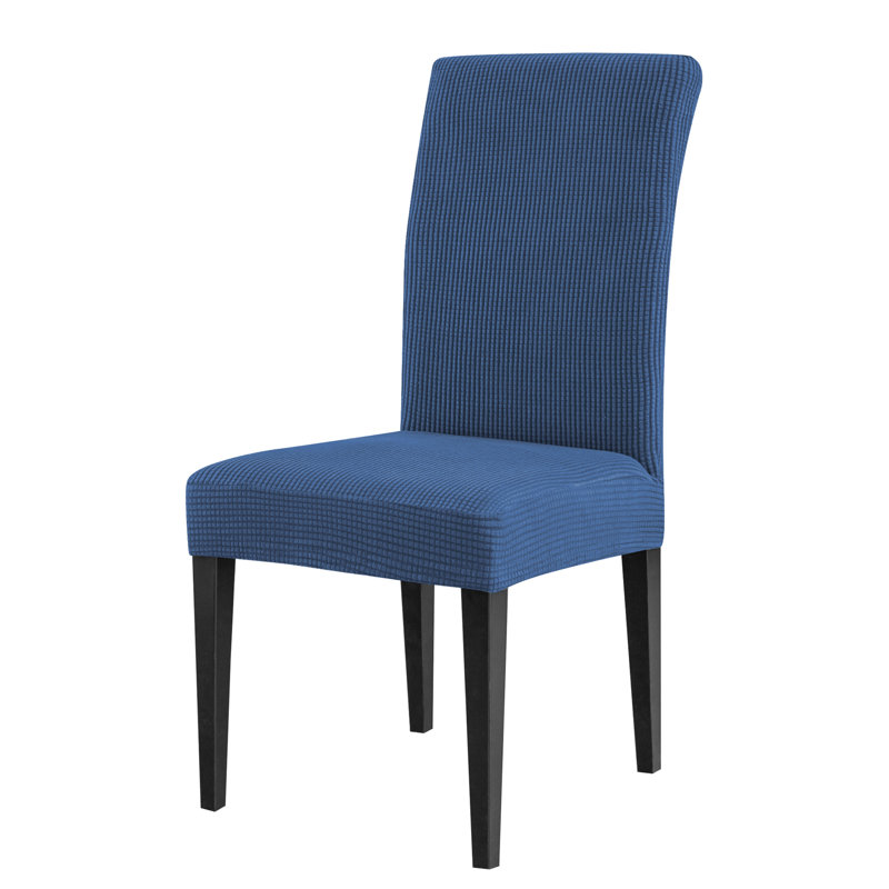 Box Cushion Dining Chair Slipcover, Denim Blue