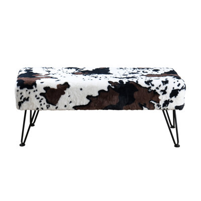 116.8cm Wide Rectangle Animal Print Standard Ottoman