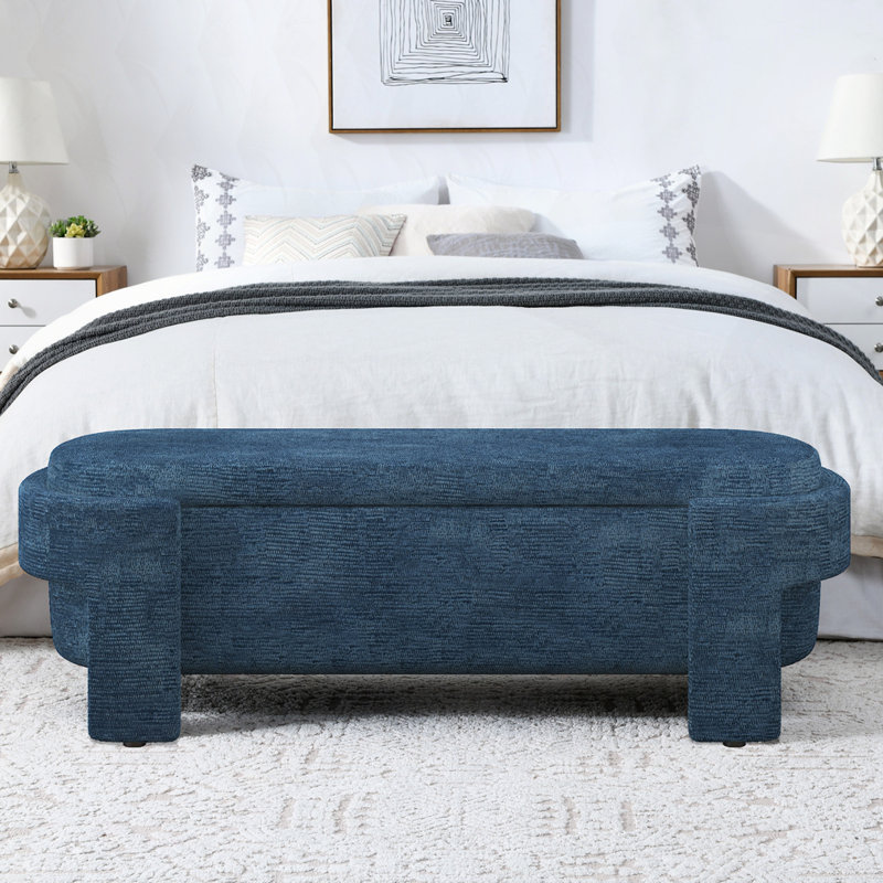 Upholstered Bench With Large Storage Space