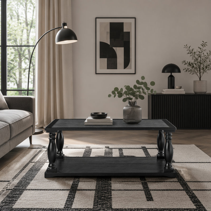 Table basse Farmhouse, Black