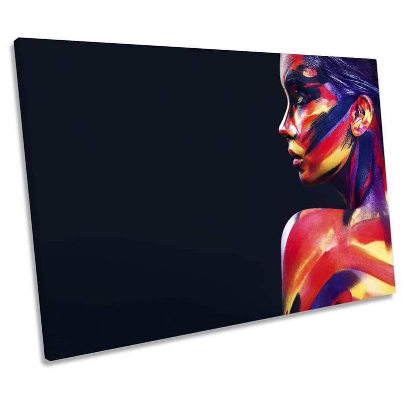 Fashion Beauty Face - Wrapped Canvas Print, 30.5cm H x 45.7cm W x 2cm D