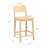 Yalingup 30" Unfinished Barstool with a Solid Wood Frame-1750400096-1758582227