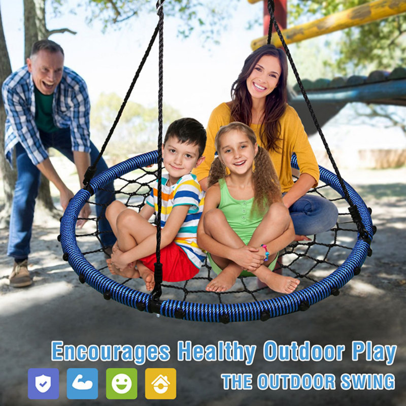 750lbs Spider Web Tree Swing 45 inch with Swivel