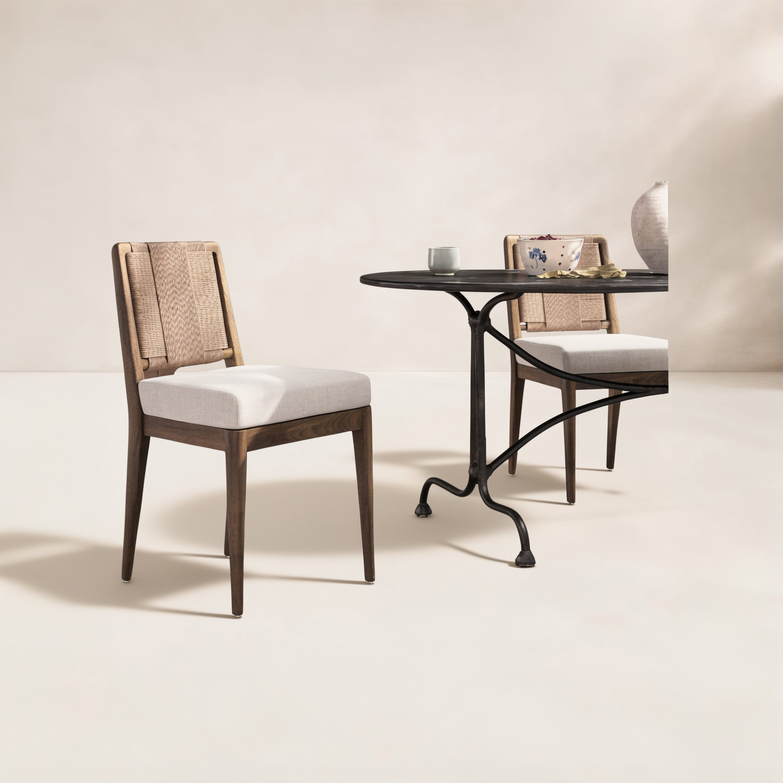 Evalyn Teak Patio Side Chair