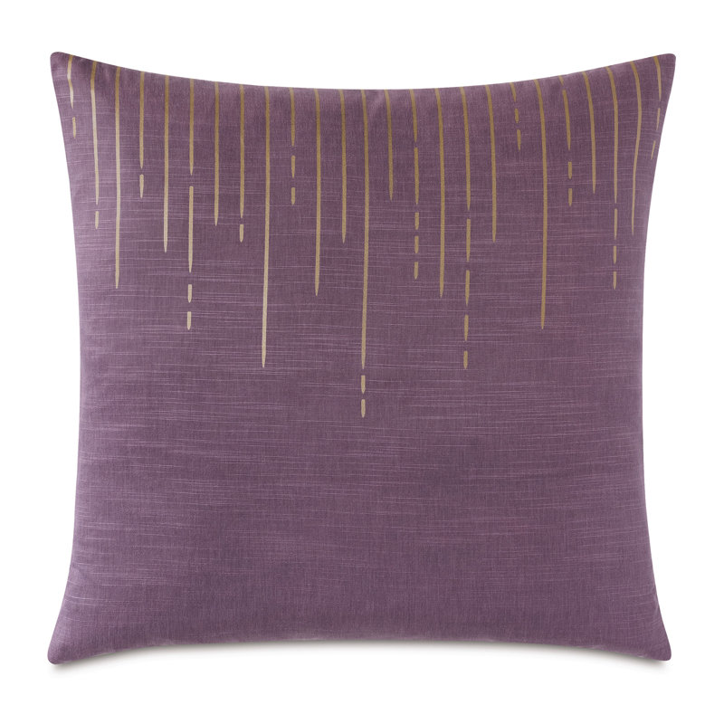Tabitha Square Pillow Cover & Insert, Neyda Plum
