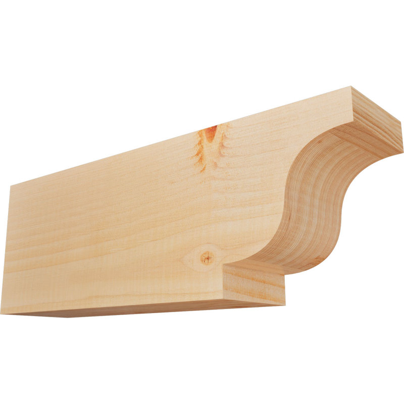 Queue de chevron lisse Newport, Sapin de Douglas, H 6 po x l 16 po x P 3,5 po