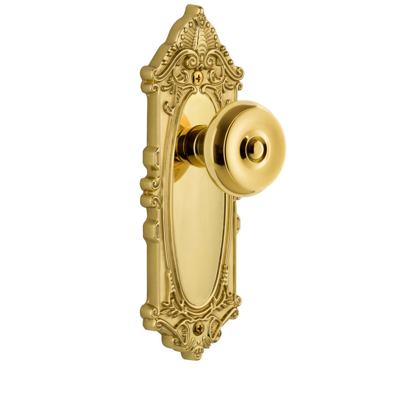 Porte-documents double avec bouton Grandeur Grande, Laiton poli