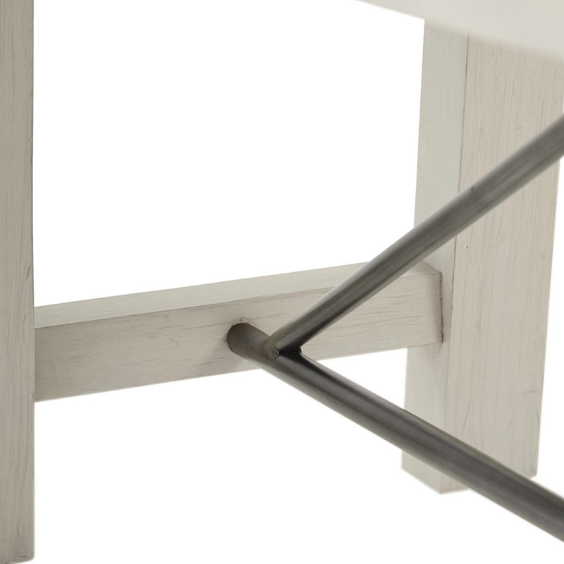 Banc de salle à manger Ana, Blanc récupéré