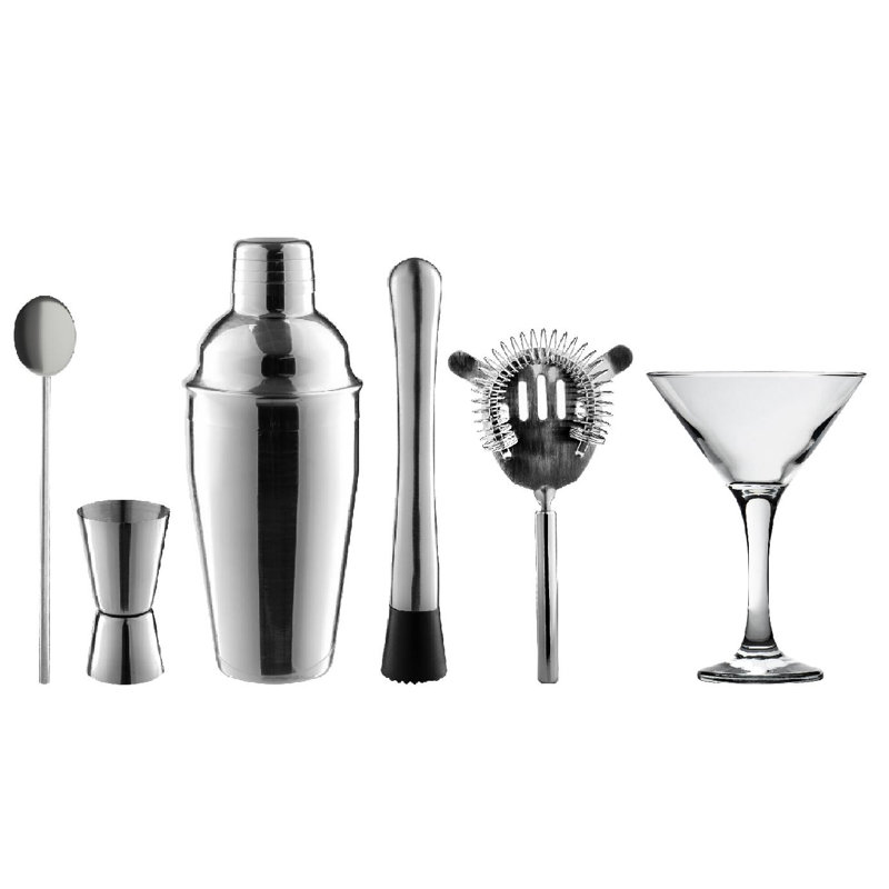 Margarita Cocktail Shaker Set, Silver