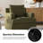 Isadoro 33" Wide Farmhouse Slipcovered Swivel Rocking Armchair With Down Blend Fill-1652313543