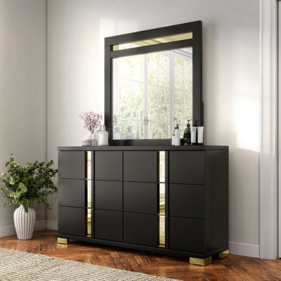 Clemson 6-Drawer Dresser With Mirror