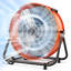 30 po Ventilateur tambour robuste à 3 vitesses de 14 000 pi³ / min avec inclinaison de 360 degrés en orange-126537049