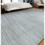 Tapis bleu clair et argent noué à la main de haute qualité-100646859