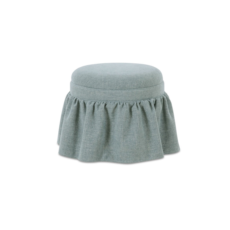 Heidi Storage Ottoman Light Blue, Blue