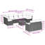 Vidaxl Garden Sofa Set Black, Cream White