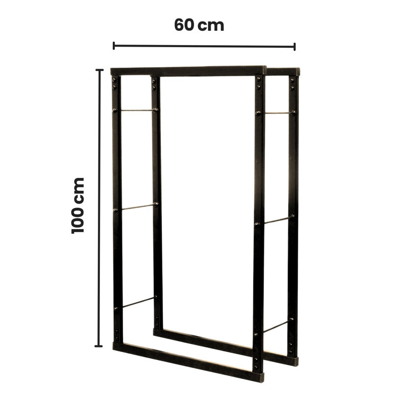 60cm W Metal Log Rack