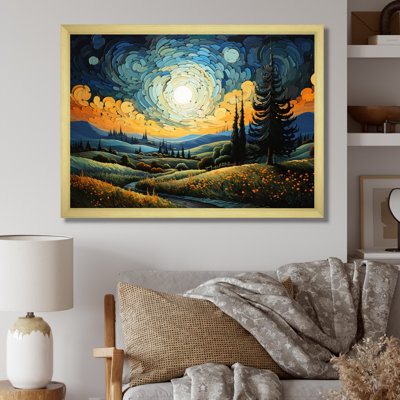Vangogh The Swaying Cypress III - Vangogh Canvas Wall Art