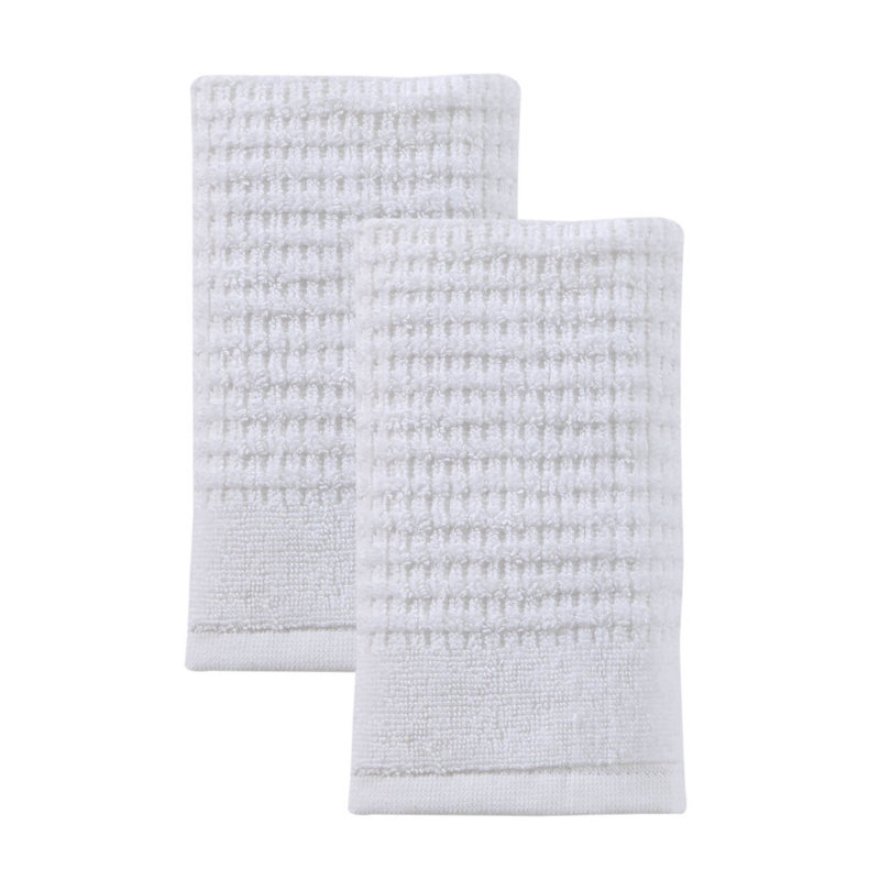 Earline Turkish Cotton Hand Towel Set, White