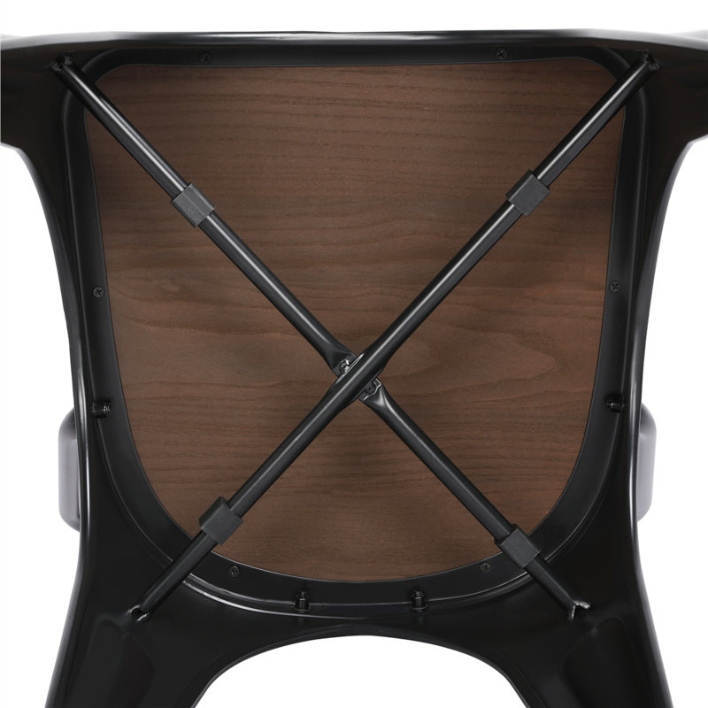Chaise d'appoint Galway, Noir / brun
