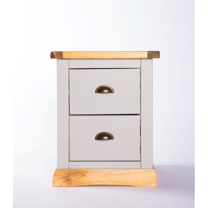 Caelo 45cm W Solid + Manufactured Wood Bedside Table