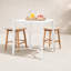 Uttermost Montellano White Outdoor Bar Table