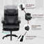 Fauteuil de direction luxueux en cuir avec support lombaire réglable-103120164