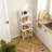 Industrial Ladder Bookshelf With Metal Frame, 4 Tier Tall Narrow Storage Shelf For Living Room, Home Office, Bedroom And Kitchen Display-573372715-573372709