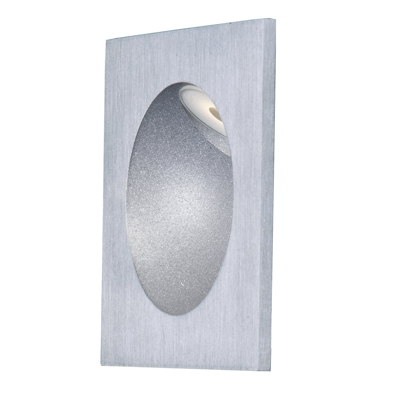 Azral Integrated LED Metal Deck Light, Satin Aluminum