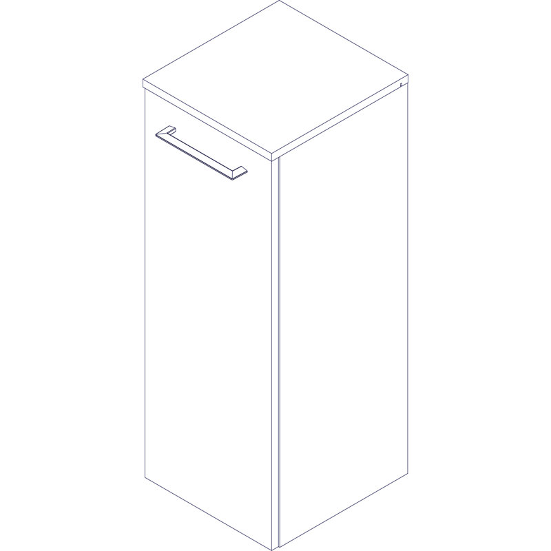 Lima Bathroom Cabinet,  White / stone ash