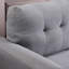 Lin moderne 3, gris-bleu, capacité de poids confortable, lin gris-bleu de salon, résistance au froid,