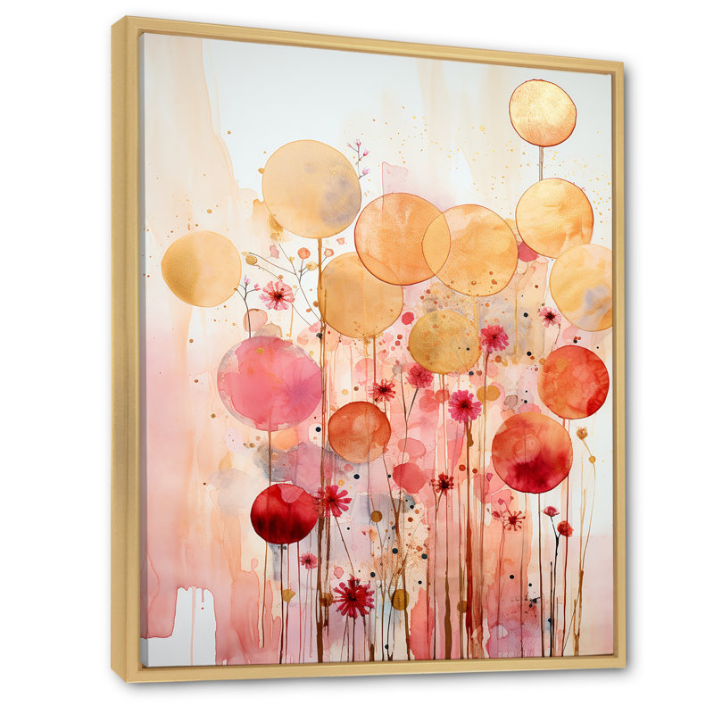 Serendipity, circulaire, géométrie, minimalisme I, H 32 po x l 24 po x P 1 po, Cadre naturel flottant