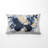 Blue And White Butterfly In Bloom Decorative Accent Pillow - Animals Printed Throw Pillow-135800145