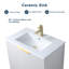 Ensemble de meuble-lavabo simple 30 po blanc moderne