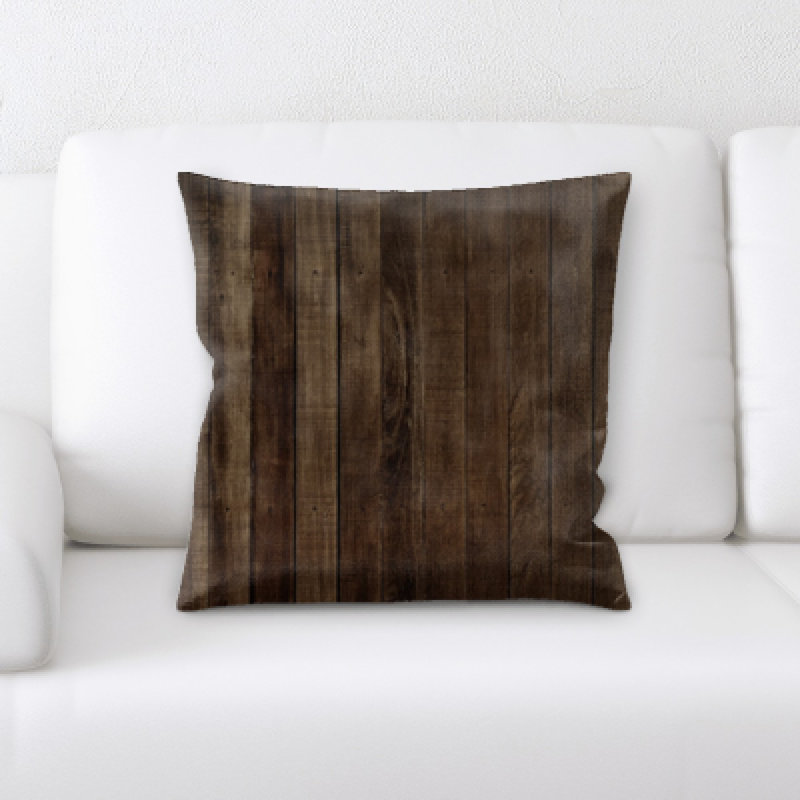 Faux Leather Throw Pillow