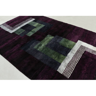 Hand Knotted Wool Area Rug