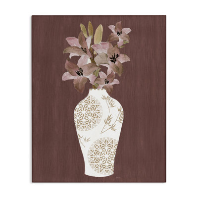  «Boho Geometric Vase Canvas Wall Art» par Janet Tava