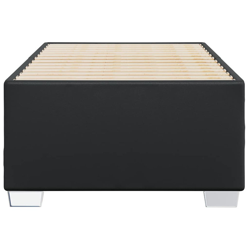 Lit en similicuir Latitude Run® Bed, Noir, Très grand simple
