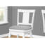 Tabouret de bar, ensemble de 2, pivotant, hauteur de comptoir, cuisine, bois blanc, aspect cuir gris, transitionnel