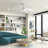 Brahm 56" Indoor Matte White Ceiling Fan with Integrated LED and Remote Control Included-1164227620