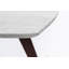 Table rectangulaire en marbre blanc de Carrare avec pieds 12 po x 21 po Marco-986845147