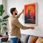 Fox at Dawn Boho - Wrapped Canvas-83955869-83955870